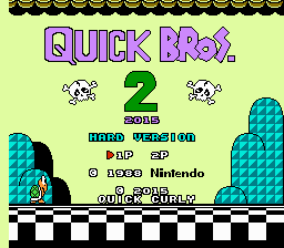 Quick Bros. 2 - 2015 Hard Version Title Screen
